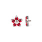 Tilum 18g-16g Internally Threaded Titanium Jewel Flower Top - Price Per 1