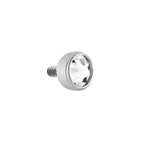 Tilum 18g-16g Internally Threaded Titanium Jeweled Half Ball Top - Price Per 1 - Painful Pleasures