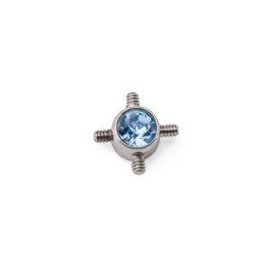 Tilum 14g-12g Internally Four-Threaded Titanium Orbital Jewel Top - Price Per 1 - Painful Pleasures