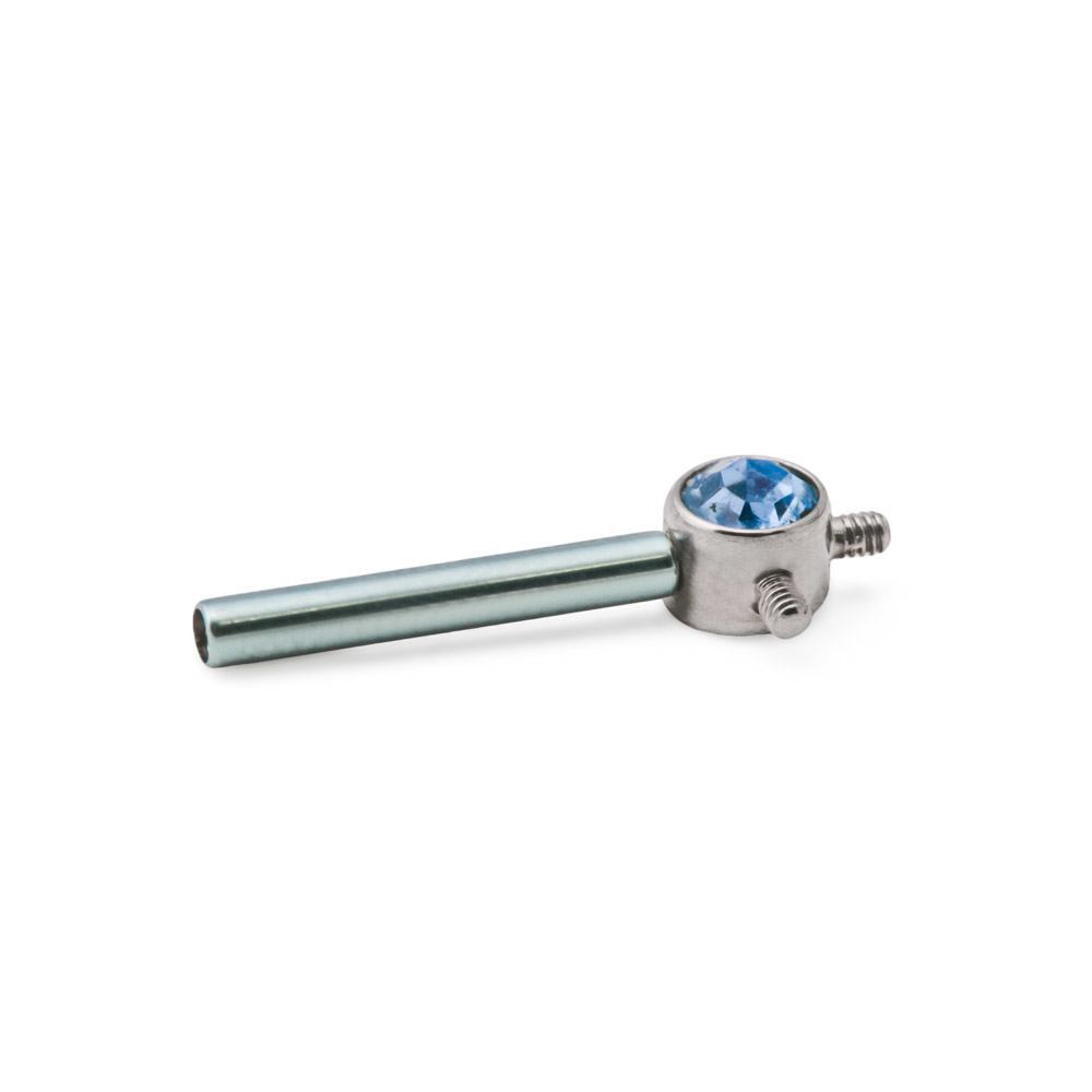Tilum 14g-12g Internally Four-Threaded Titanium Orbital Jewel Top - Price Per 1