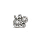 Tilum 14g-12g Titanium Jewel Cluster Top - Internally Threaded at the Right - Price Per 1