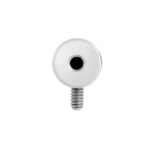 14g–12g Internally Threaded Titanium Adapter End for Barbell Jewelry — Price Per 1 - Painful Pleasures