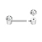 14g–12g Internally Threaded Titanium Adapter End for Barbell Jewelry — Price Per 1