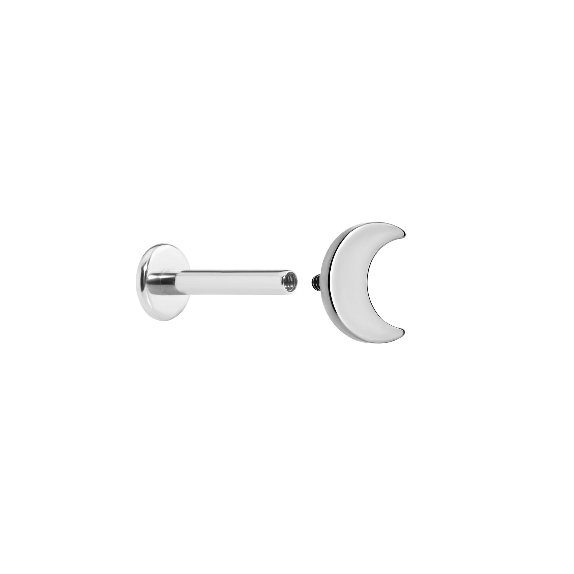 Tilum 18g-16g Crescent Moon Titanium Top - Price Per 1