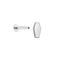 Tilum 18g-12g Internally Threaded Titanium Coffin Top - Price Per 1