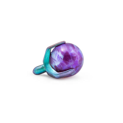 14g-12g Internally Threaded 4mm Prong-Set Opal Ball - Price Per 1 - Painful Pleasures