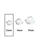 14g-12g Internally Threaded 3mm Prong-Set Opal Ball - Price Per 1