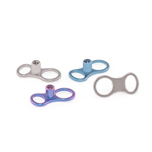 Tilum 14g Kala Kaiwi Mega Dermal Titanium Anchor with 2mm or 2.5mm Rise - Price Per 1