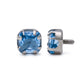 Tilum 14g-12g Internally Threaded Titanium Corner Prong-Set Square Jewel Top - 3mm - Price Per 1