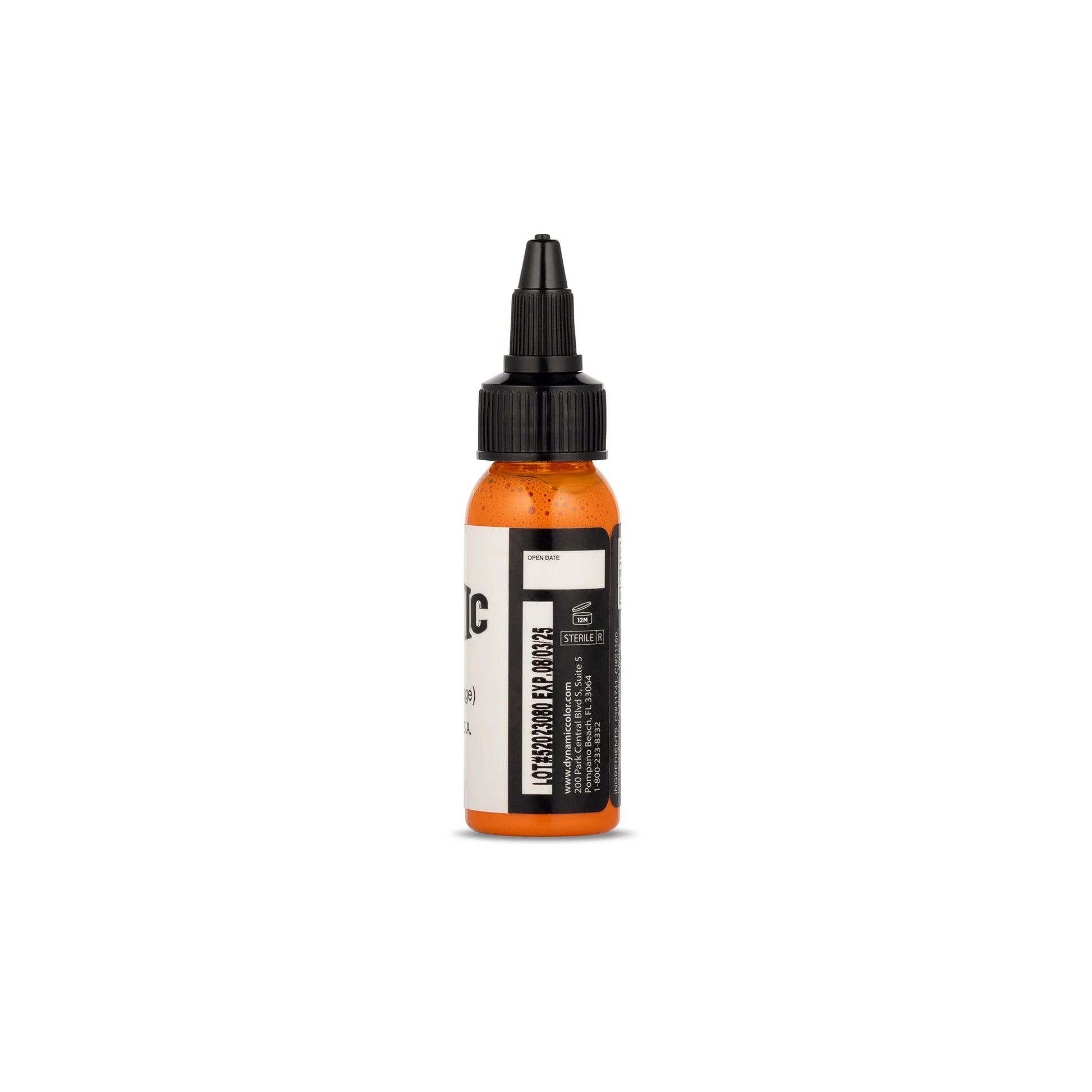 Dynamic Bright Orange Tattoo Ink - 1oz. Bottle - Painful Pleasures