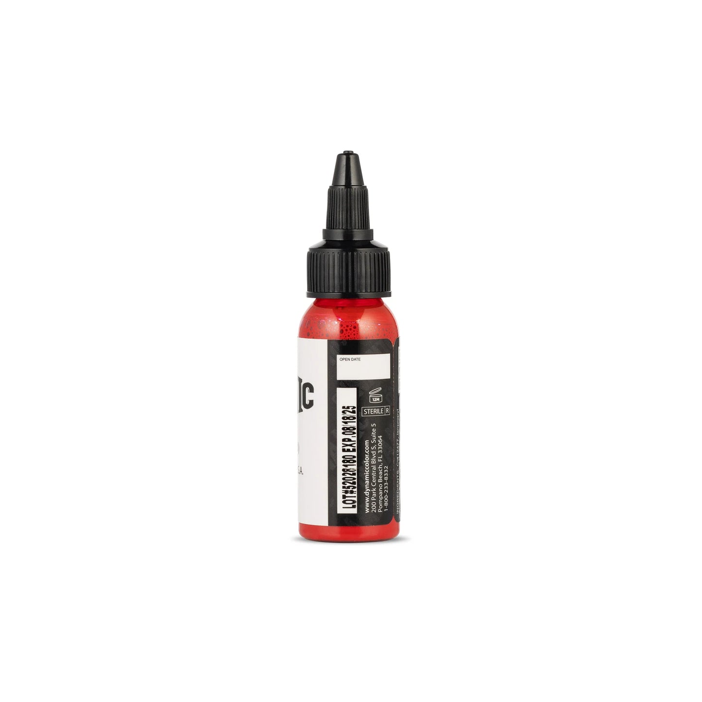 Dynamic Fire Red Tattoo Ink - 1oz. Bottle - Painful Pleasures