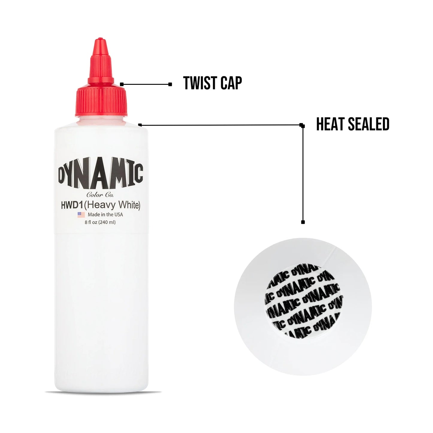 Dynamic Heavy White Tattoo Ink — Pick Size - Painful Pleasures