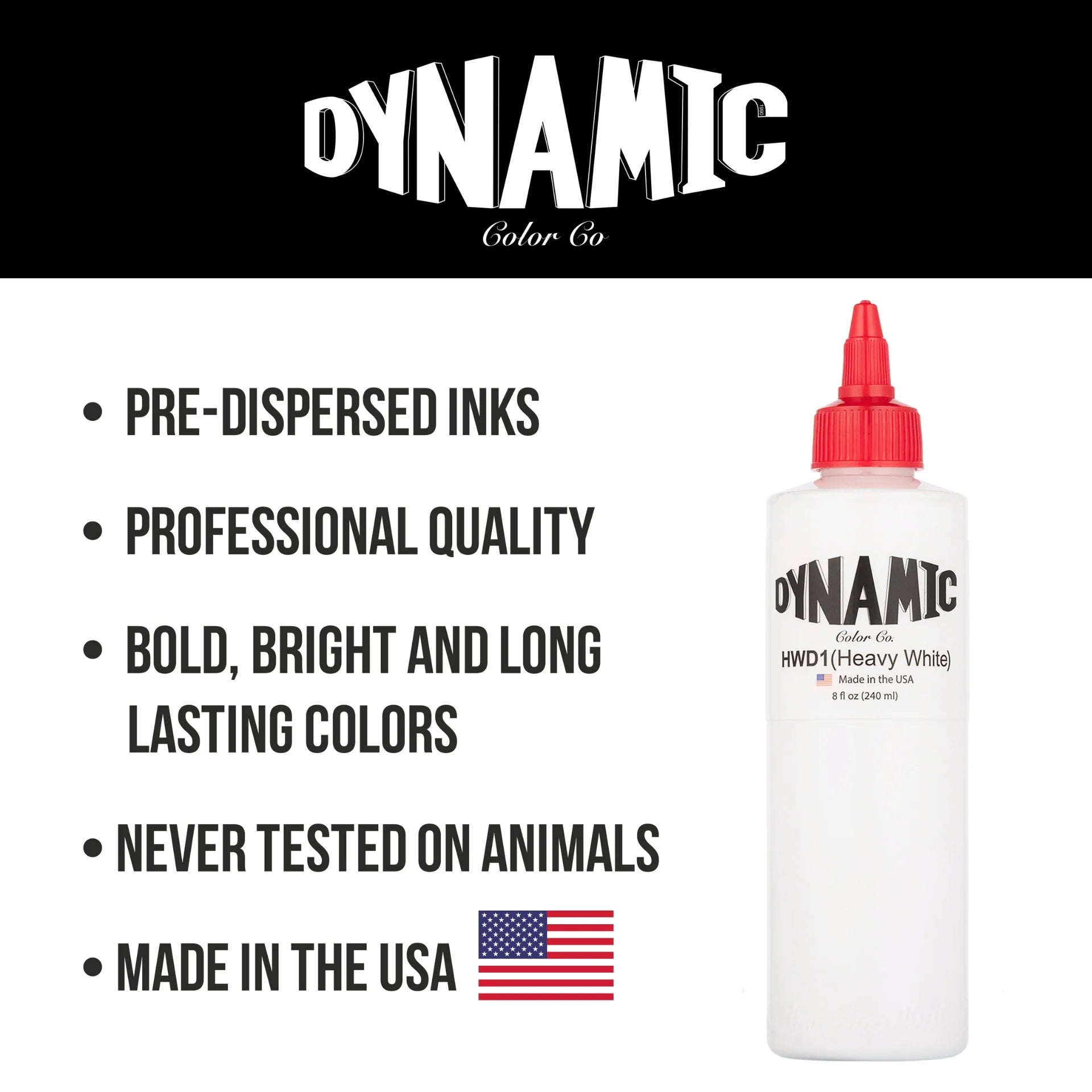 Dynamic Heavy White Tattoo Ink — Pick Size - Painful Pleasures