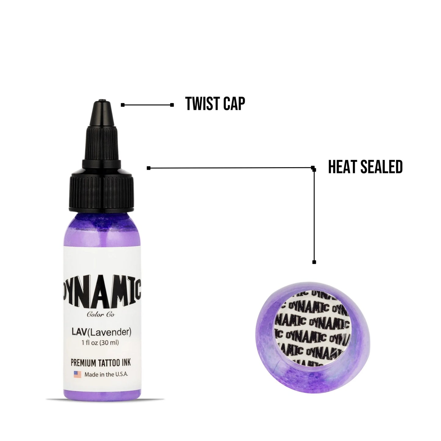Dynamic Lavender Tattoo Ink - 1oz. Bottle - Painful Pleasures