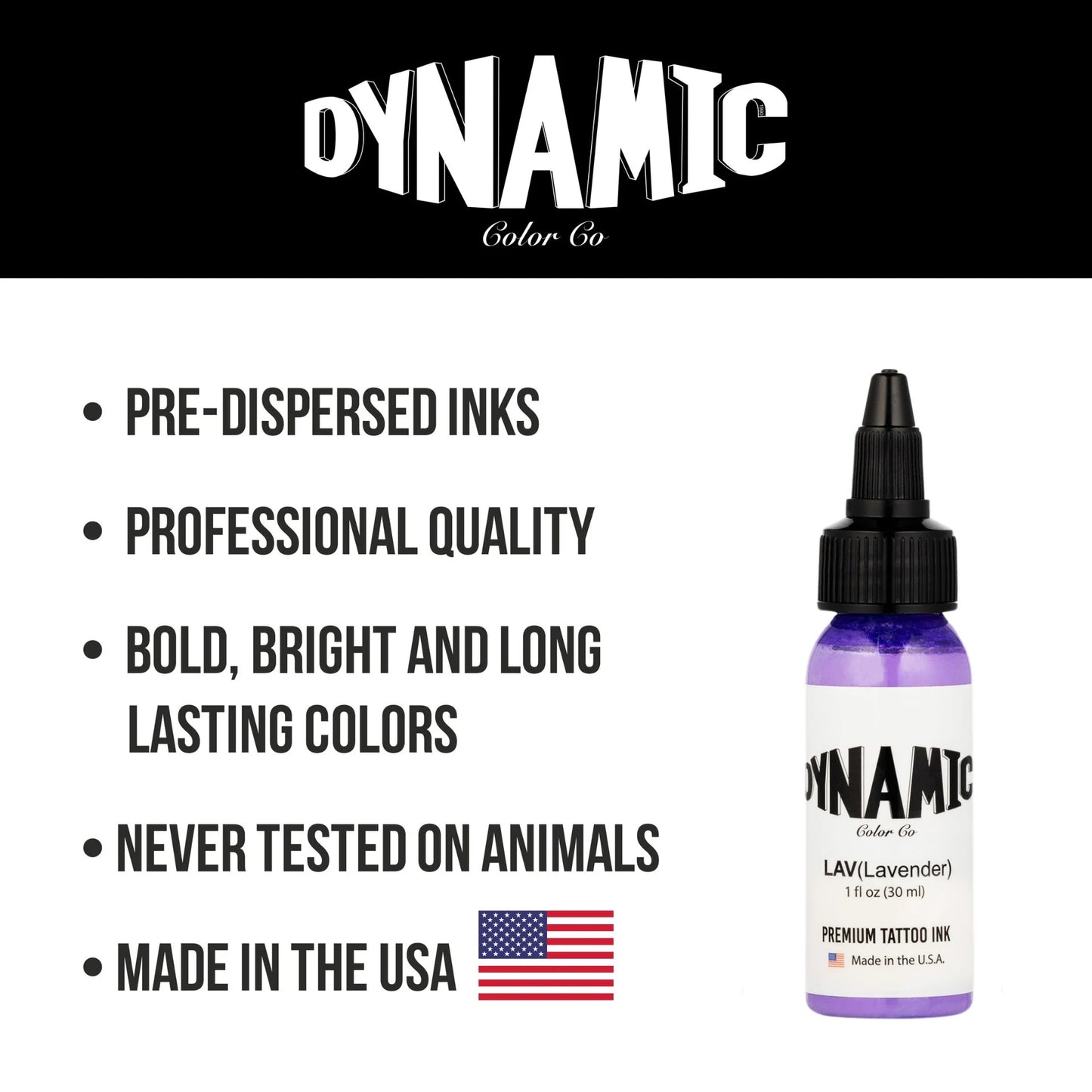 Dynamic Lavender Tattoo Ink - 1oz. Bottle - Painful Pleasures