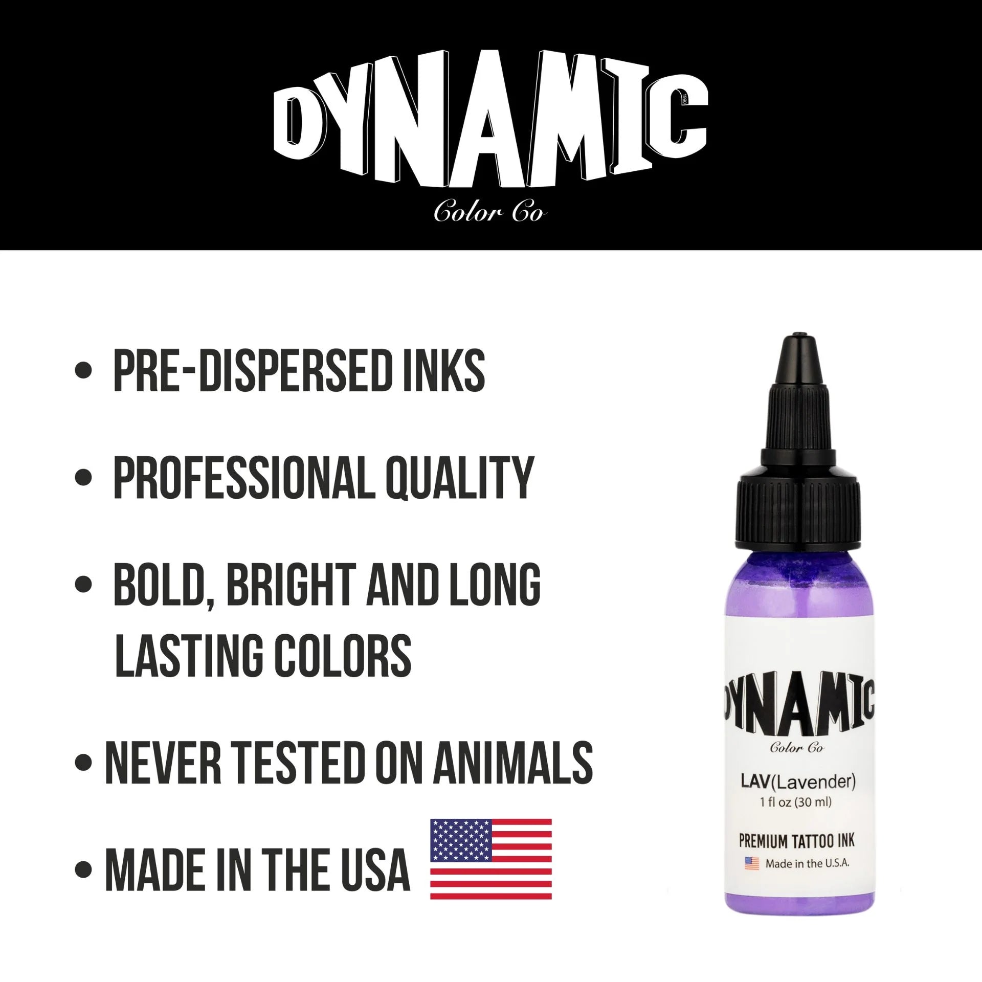 Dynamic Lavender Tattoo Ink - 1oz. Bottle - Painful Pleasures