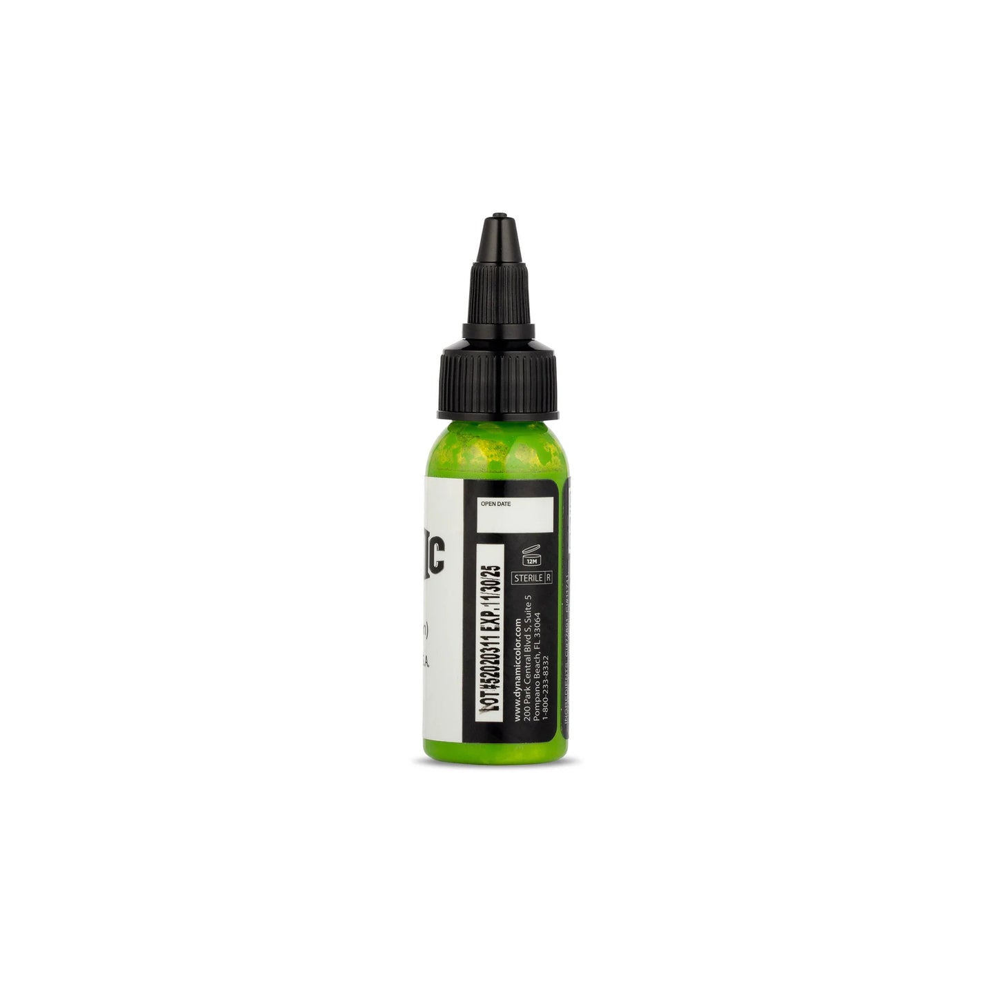 Dynamic Lime Green Tattoo Ink - 1oz. Bottle - Painful Pleasures