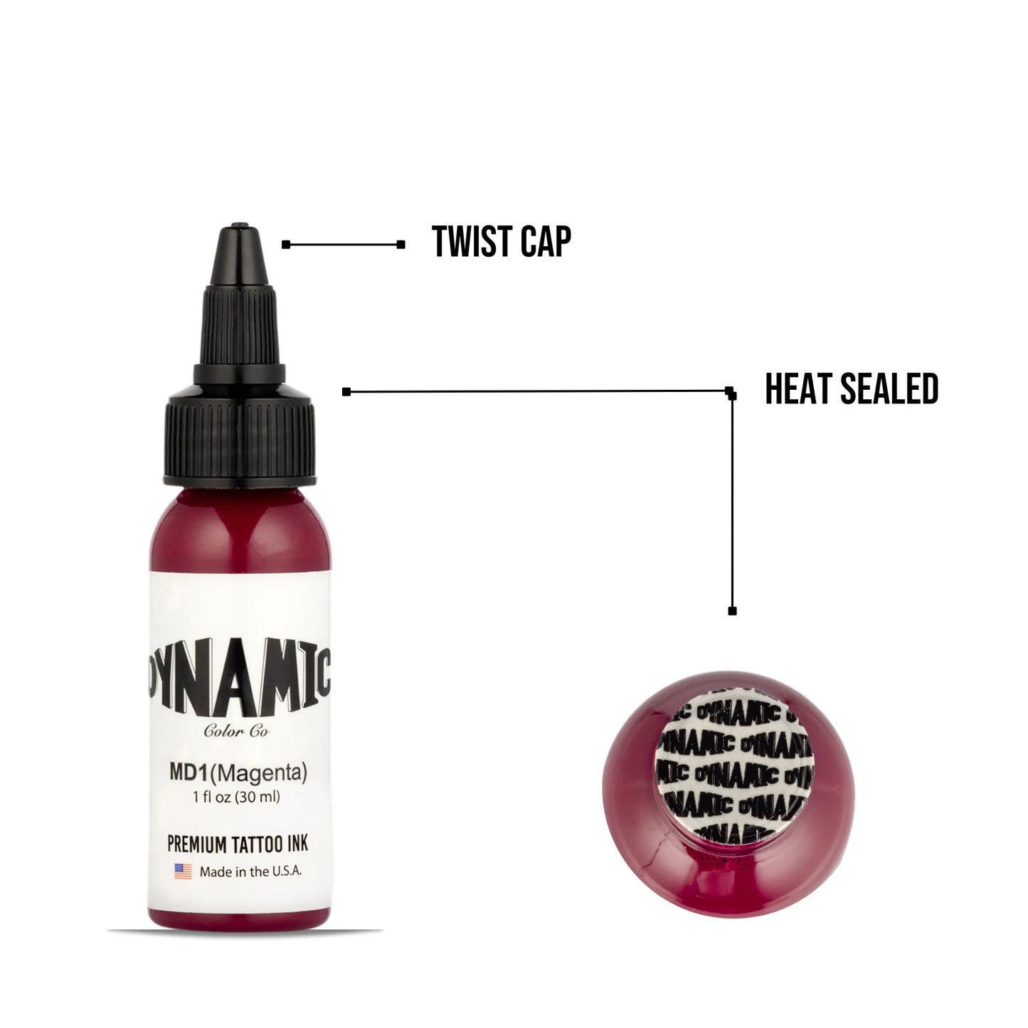 Dynamic Magenta Tattoo Ink - 1oz. Bottle - Painful Pleasures