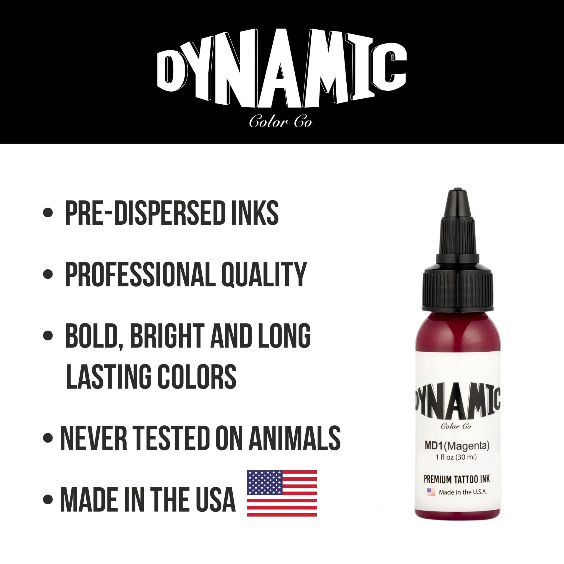 Dynamic Magenta Tattoo Ink - 1oz. Bottle - Painful Pleasures