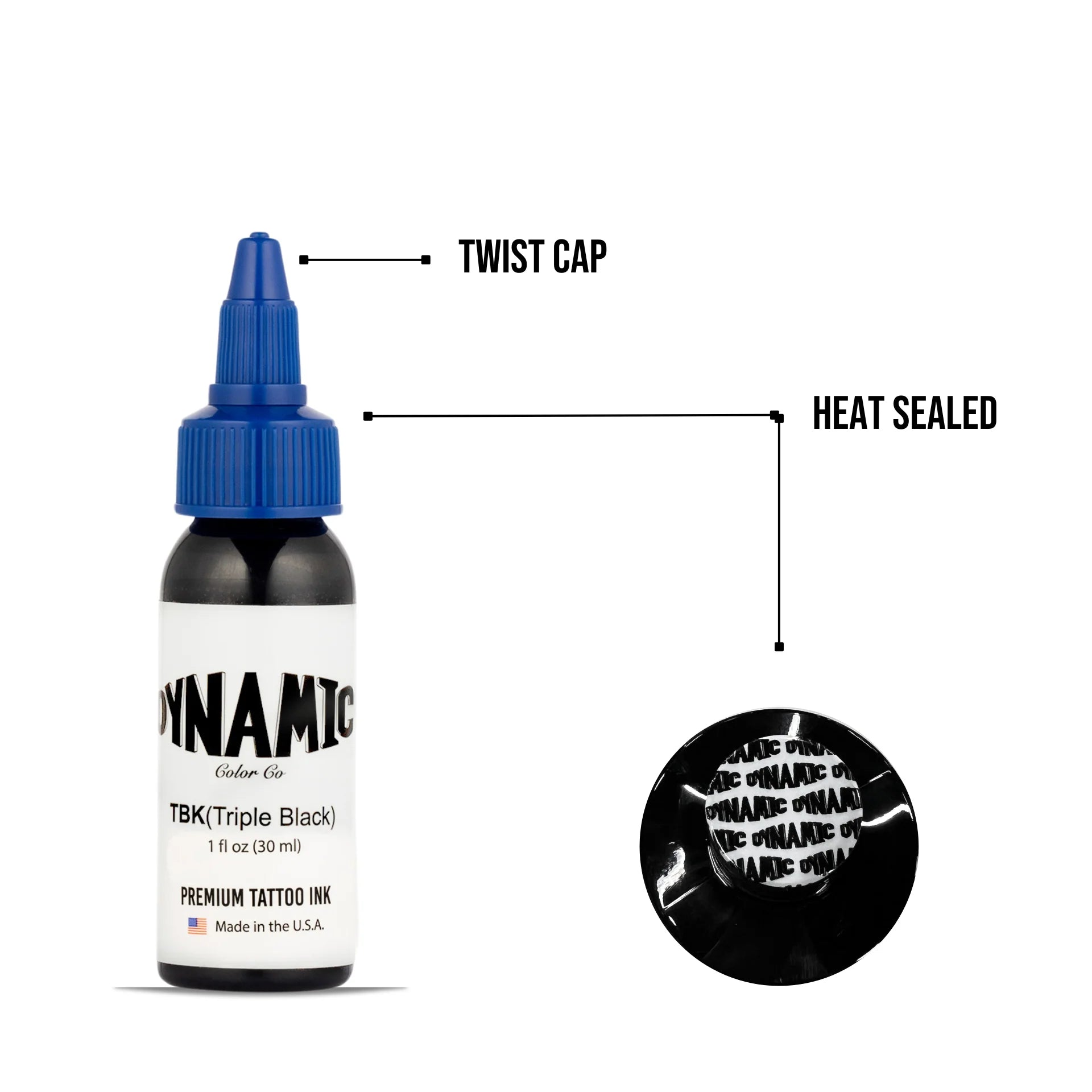 Dynamic Triple Black Tattoo Ink 1oz - 4