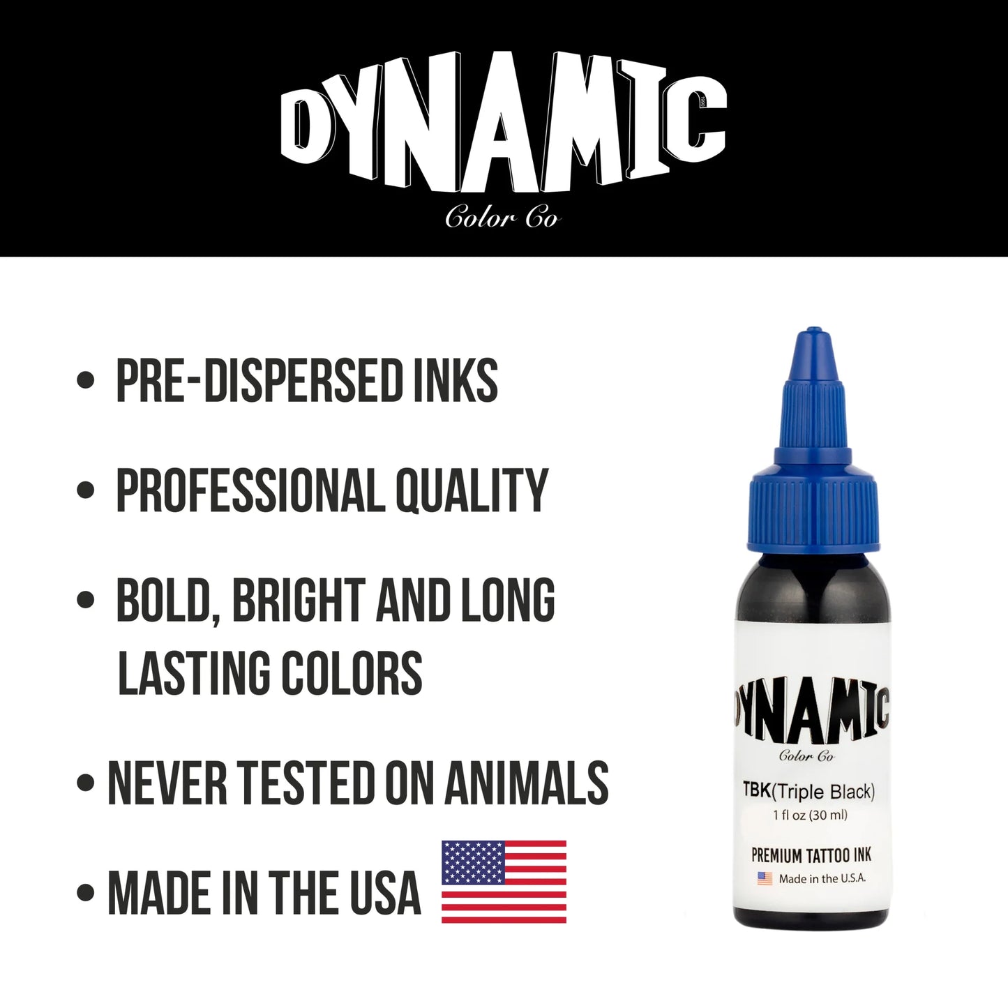 Dynamic Triple Black Tattoo Ink 1oz - 5