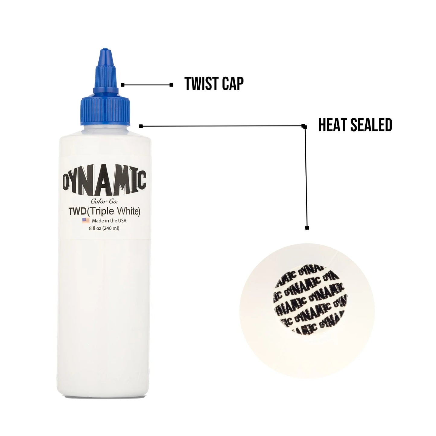 Dynamic Triple White Tattoo Ink — Pick Size - Painful Pleasures