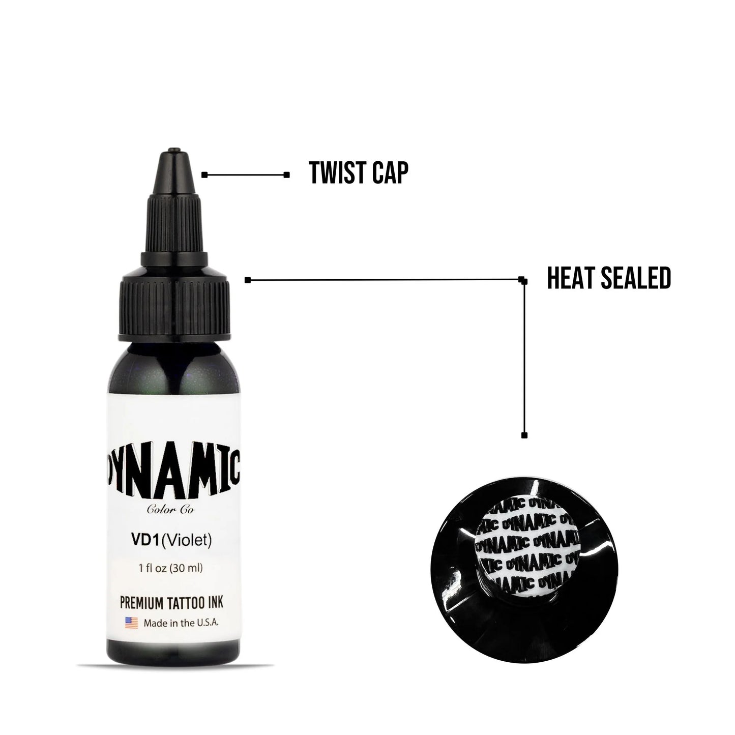 Dynamic Violet Tattoo Ink - 1oz. Bottle - Painful Pleasures