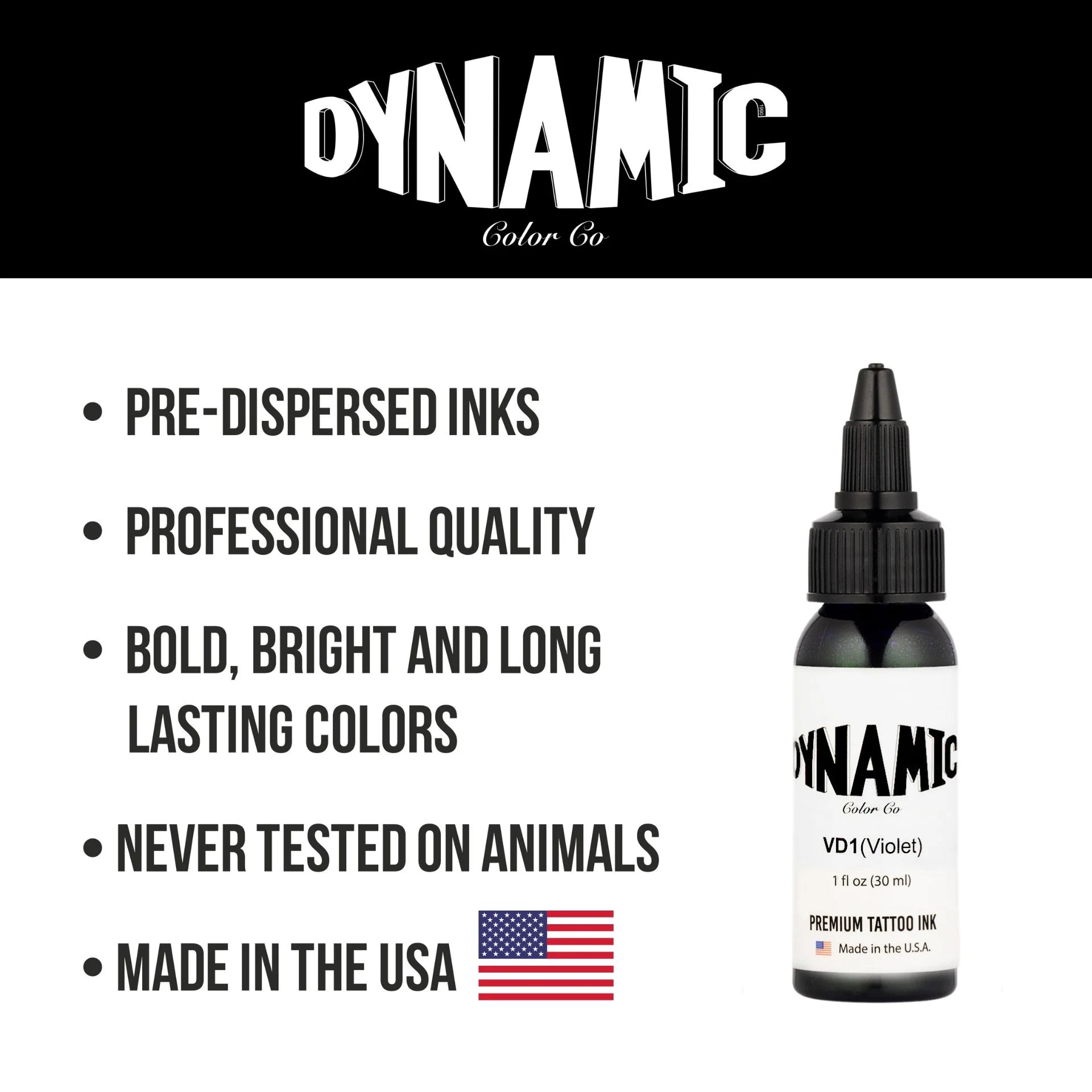 Dynamic Violet Tattoo Ink - 1oz. Bottle - Painful Pleasures