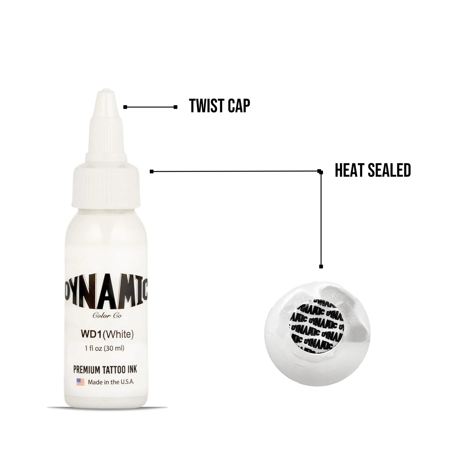 Dynamic White Tattoo Ink 1oz - 4