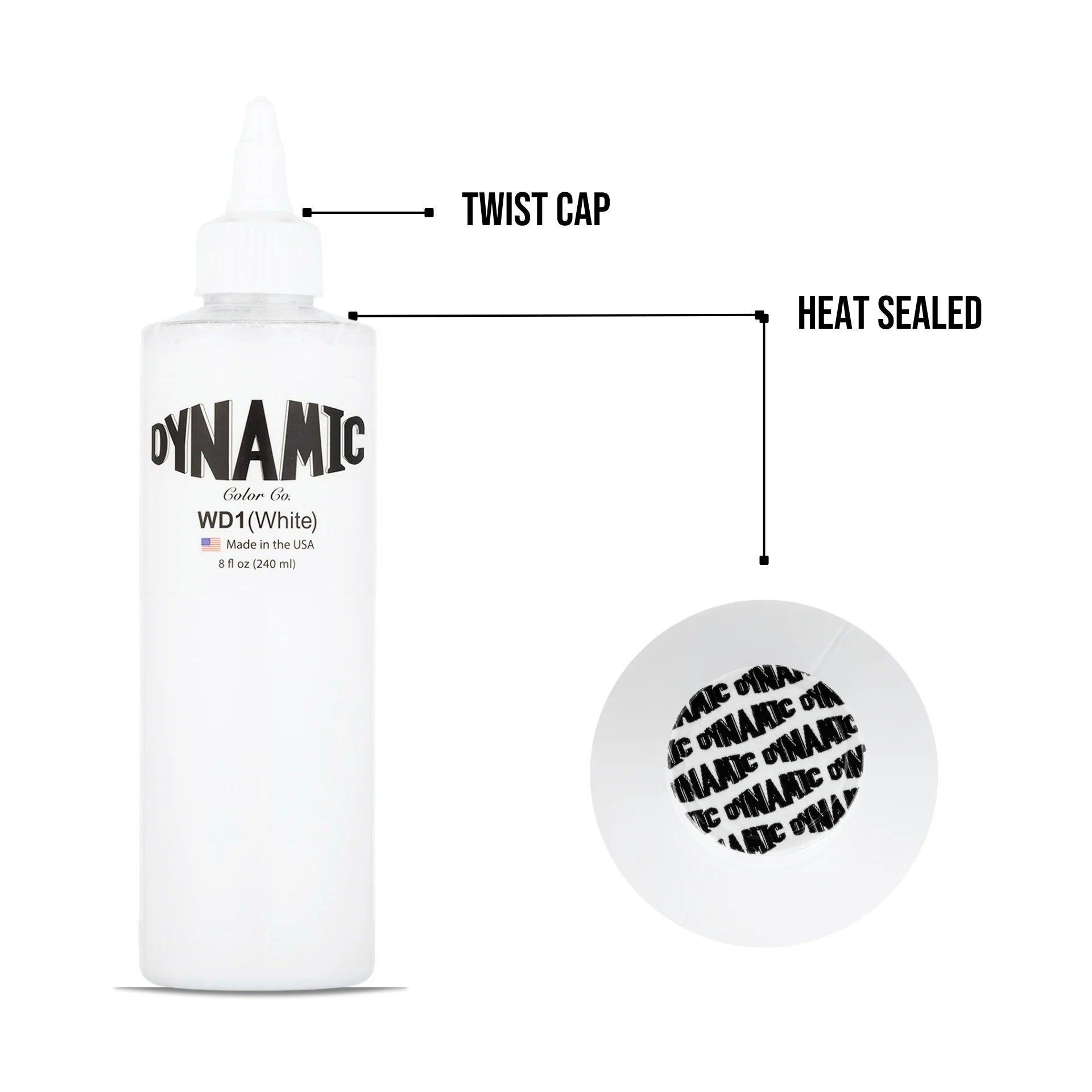 Dynamic White Tattoo Ink 8oz - 4