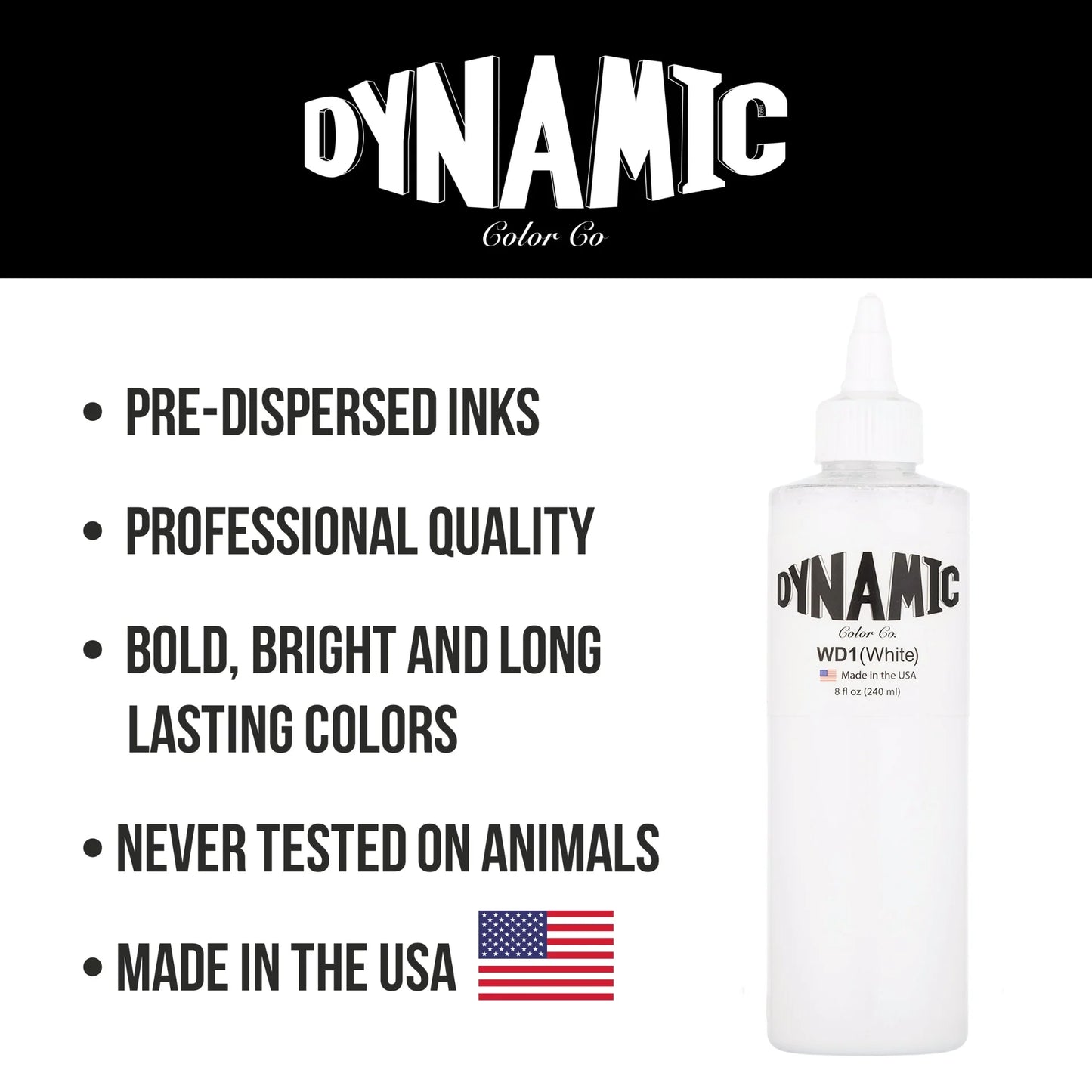 Dynamic White Tattoo Ink 8oz - 5