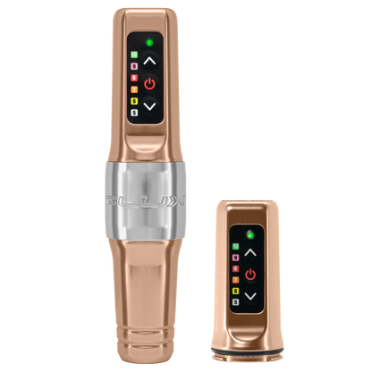 Microbeau Flux Mini Permanent Makeup Machine with 2 Batteries — Pick Color and Stroke Length - Painful Pleasures