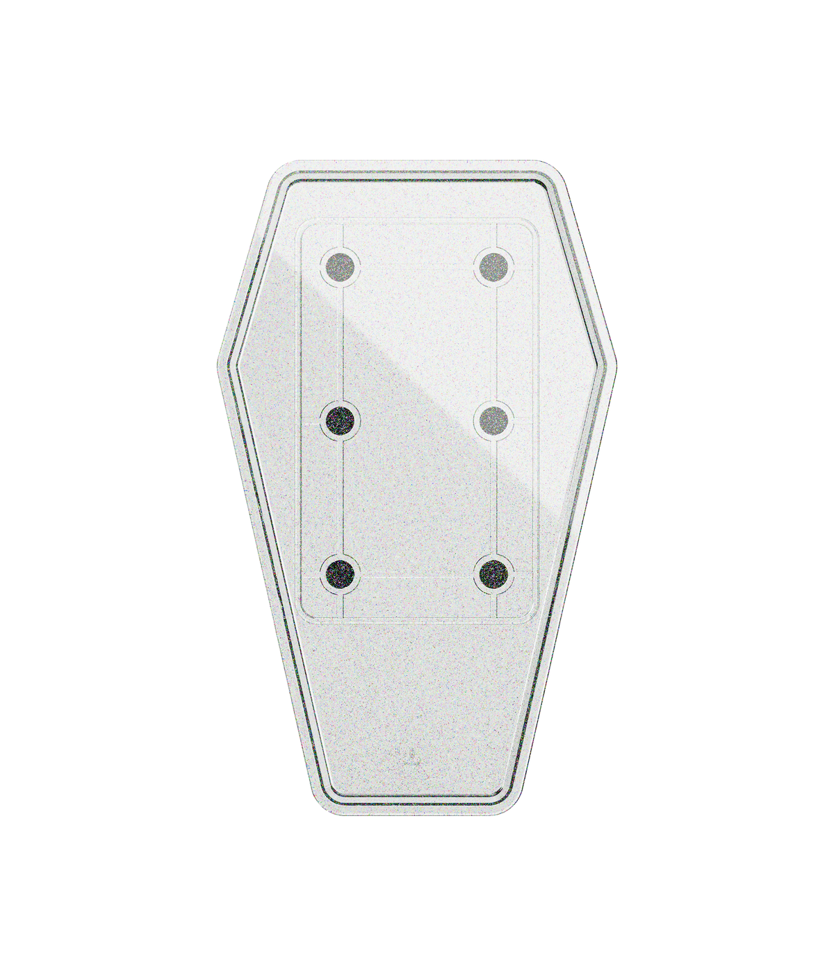 Ghost Tattoo Coffin Tray (Tray Only) Glitter