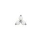Tilum 14kt Yellow Gold Trinity Opal Threadless Top — Price Per 1 - Painful Pleasures