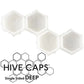 Deep Hive Caps™ — Bag of 200 Ink Caps (50 Pieces) — Pick Color