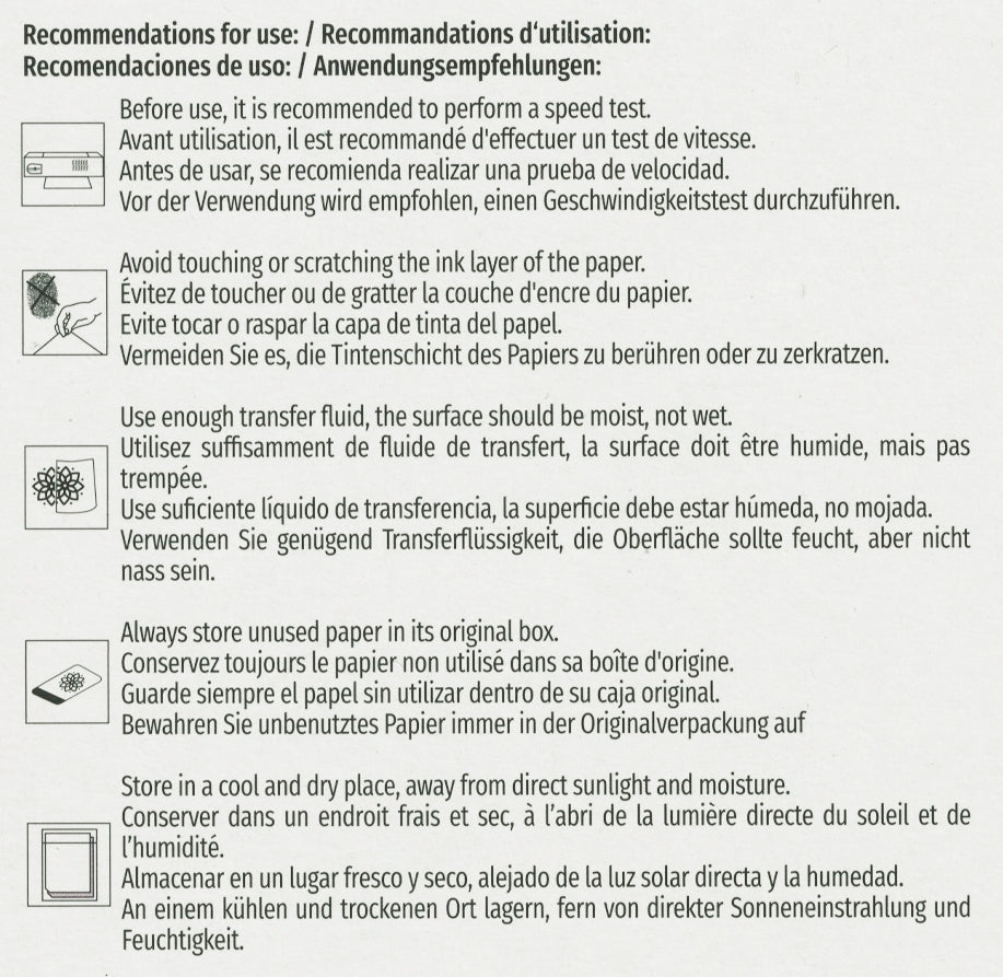 Kores Tattoo Stencil Transfer Paper — 100 Sheets — Pick Size - Painful Pleasures