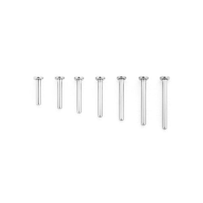 Tilum 16g Titanium Threadless 2.5mm Flat Disc Labret Post - Price Per 1 - Painful Pleasures