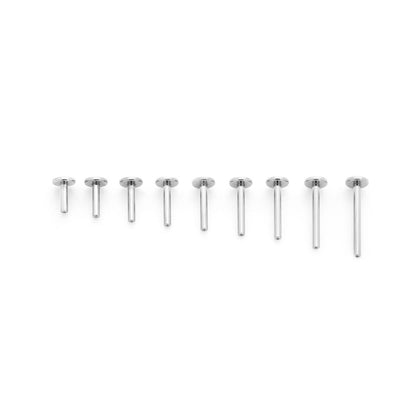Tilum 14g Titanium Threadless 5mm Flat Disc Labret Post - Price Per 1 - Painful Pleasures
