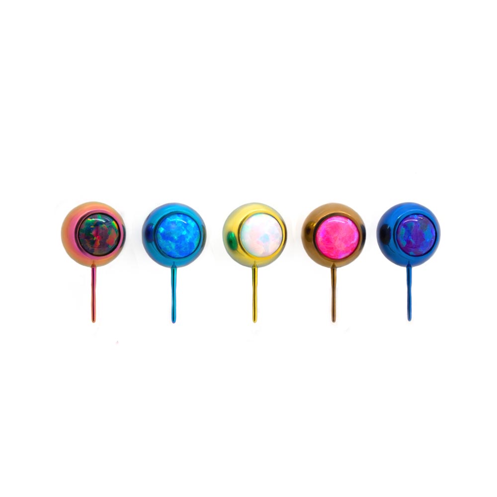 Tilum 90° Opal Titanium Threadless Top — Price Per 1