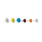 Tilum Hammered Disc Titanium Threadless Top - Pick Size - Price Per 1