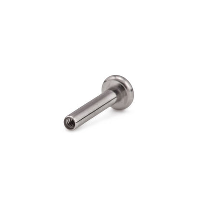 Tilum 18g Internal 0.8mm Flat Disc Titanium Labret Shaft - Version 2 - Price Per 1 - Painful Pleasures