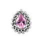Tilum Antique Jewel Teardrop Titanium Threadless Top - Price Per 1