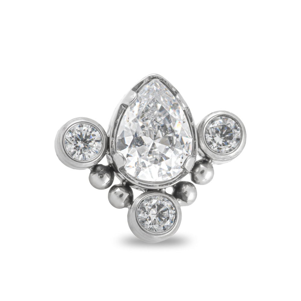 Tilum Jeweled Mystique Titanium Threadless Top — Price Per 1
