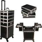 Professional Travel Case for Tattoo, Piercing, and PMU Supplies — Aluminum Finish - Painful Pleasures