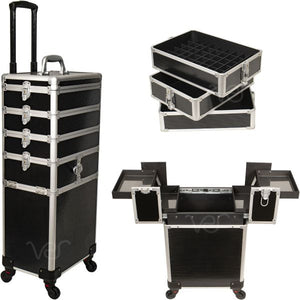 Professional Travel Case for Tattoo, Piercing, and PMU Supplies — Aluminum Finish - Painful Pleasures