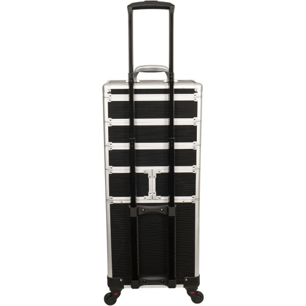 Professional Travel Case for Tattoo, Piercing, and PMU Supplies — Aluminum Finish