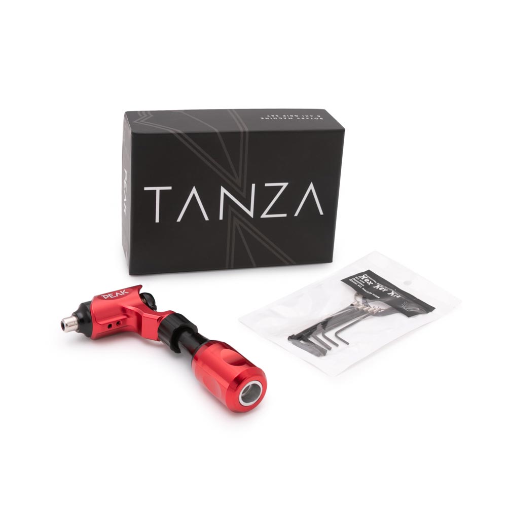 Peak Tanza Rotary Tattoo Machine with Axi Grip — Pick Color