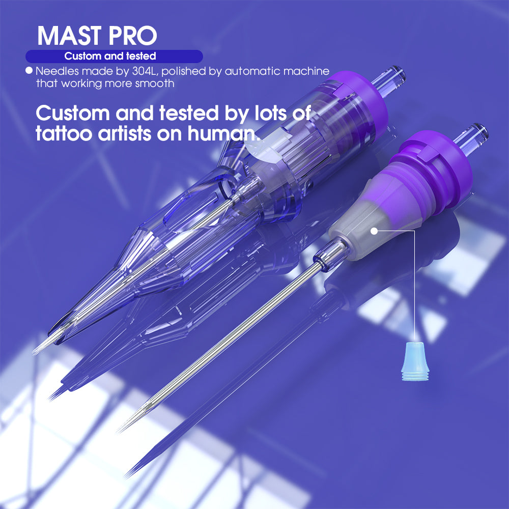 Dragonhawk Mast Pro Tattoo Needle Cartridges — Box of 50 - Painful Pleasures