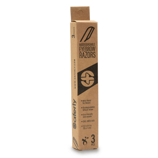 Free Gift - Saferly Biodegradable Eyebrow Razors — Box of 3