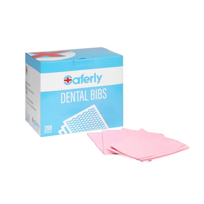 Saferly Dental Bibs 13" x 18" — Box of 200 — Pick Color - Painful Pleasures
